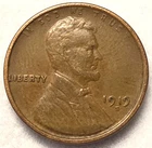 1919 S Lincoln Wheat Cent Good - Very Good (G-VG) Copper Average Circulated 1c