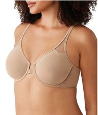 Wacoal Body Racerback Underwire Bra Size 32DD Front Closure Beige Unlined 65124