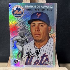 Topps 2023 Chrome Platinum Francisco Alvarez #110 Refractor /499 RC Mets