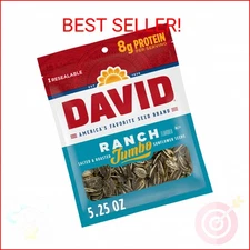 DAVID Jumbo Sunflower Seeds, Ranch Flavor, 5.25 oz.