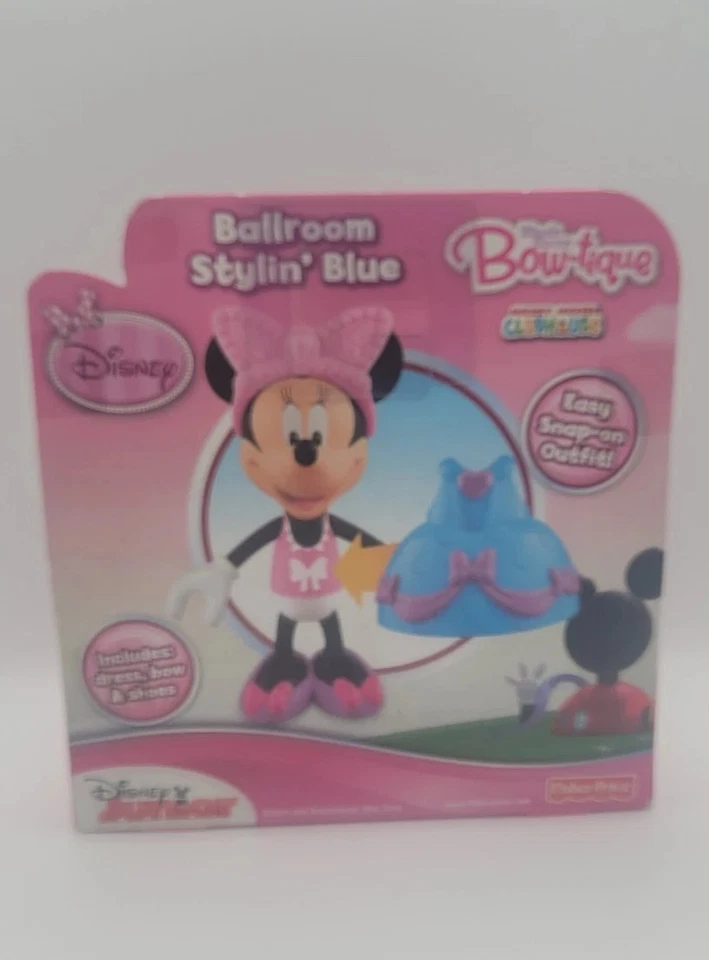 Nuevo Fisher-Price Disney's Stylin' Minnie Mouse Muñeca Salón Azul Foto 2 de 4