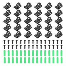 30Pcs 4mm(3/16") Fence Wire Clamps, Agricultural Fencing Mounting Clips