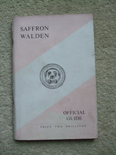 SAFFRON WALDON OFFICIAL GUIDE 1960