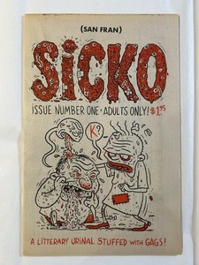 SAN FRAN SICKO NUMBER 1 A LITTERARY URINAL STUFFED WITH GAGS! 1995 ADULT COMIC
