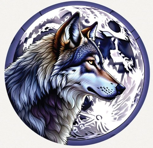 Hayleybug 1/10th oz Night Swears Loyalty Wolf Silver Round
