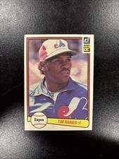 1982 Donruss Baseball Card #214 Tim Raines - Near Mint - Great Corners -