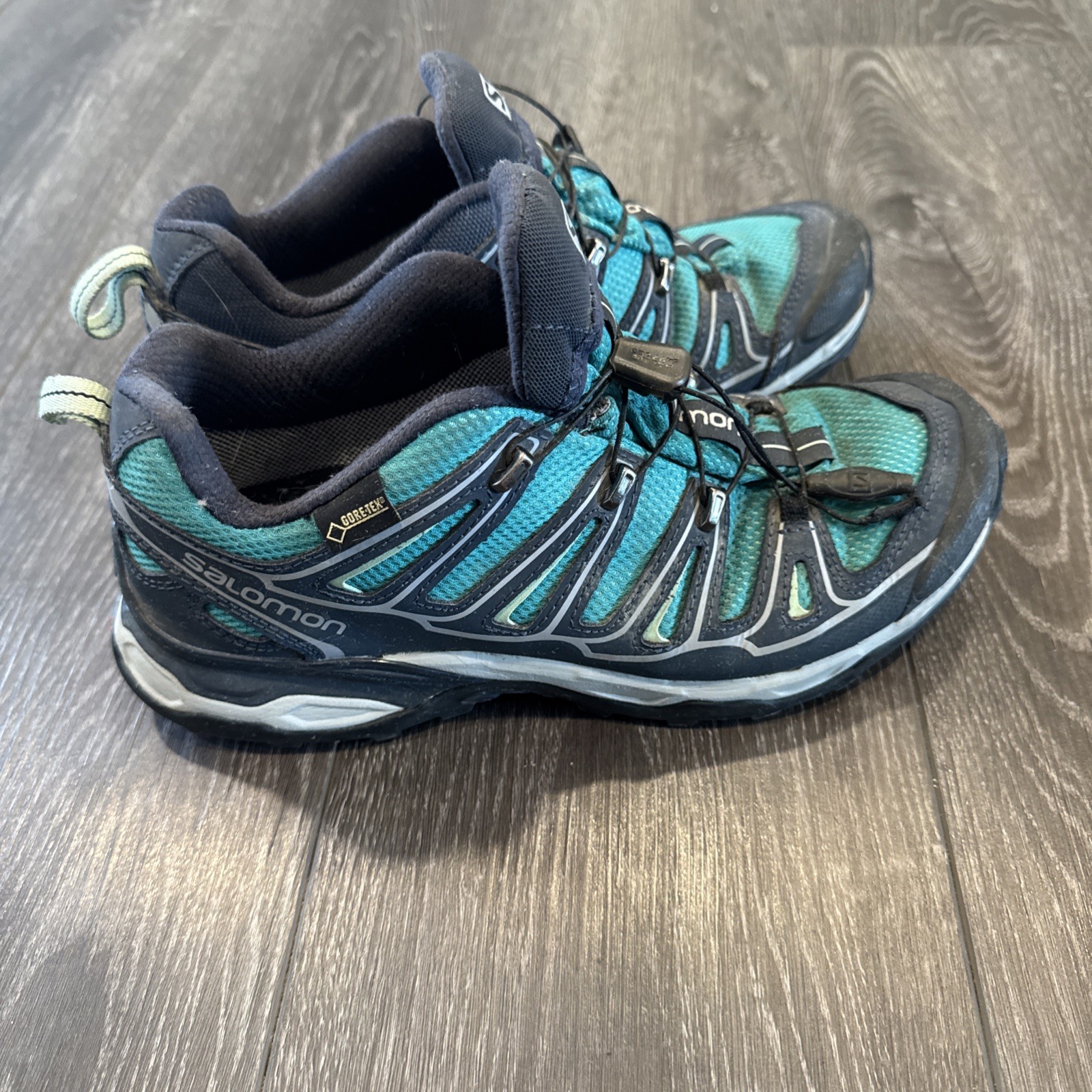 Salomon X Ultra Mid 2 371524 scarpe da trekking donna US 7 5 stivaletti stringati blu navy