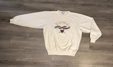 Vintage Squaw Creek Golf Club Embroided Big Logo Crewneck Sweater Mens L Large