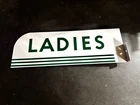 Vintage Texaco Porcelain flange sign Ladies Restroom bathroom gas station