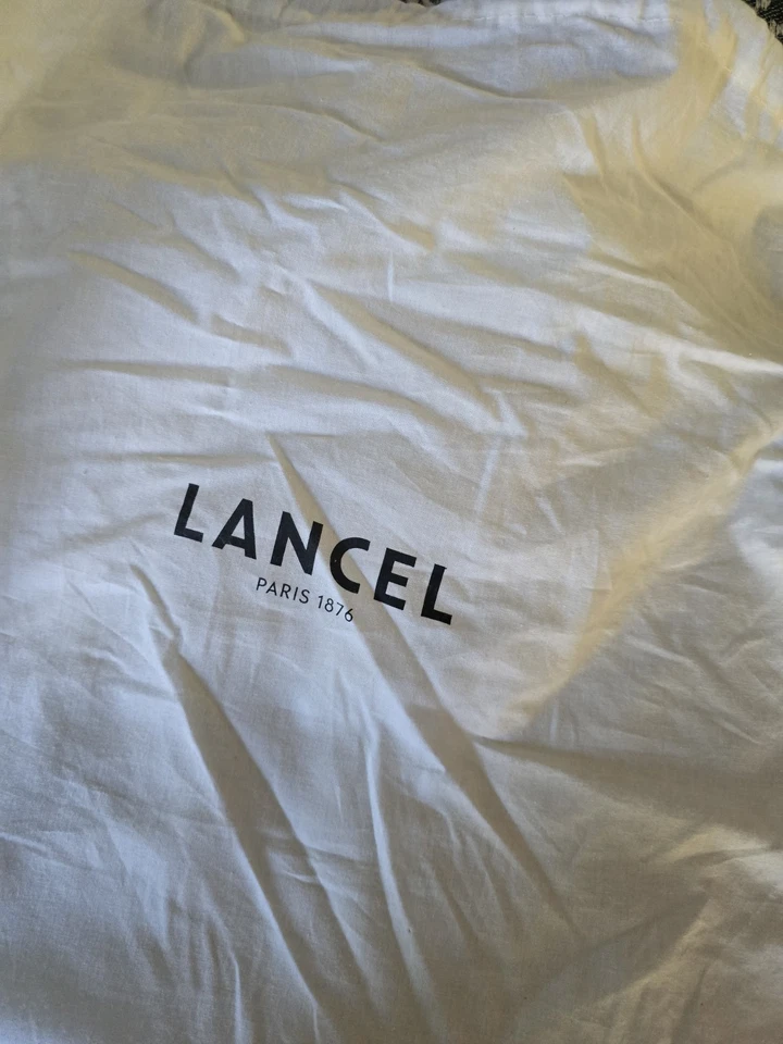 Bolso de Hombro Lancel Paris Monograma Cuero Naranja, Nuevo Foto 4 de 4