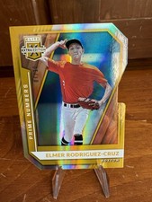 2021 Panini Elite Extra Elmer Rodriguez-Cruz #97 Prime Numbers Gold Die-Cut /10