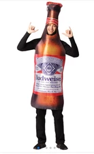 Rasta Imposta Budweiser Beer Bottle Halloween Costume Adults One Size NEW SEALED