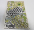 Melbourne Map - Broadbent's No. 101 - Small Size to Frame - 18 x 11 cms - 1957