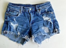 Blank NYC Distressed Denim Shorts Women s Size 26 Tomboy Raw Hem Jean Shorts