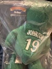 Mt Vintage 1998 NY Jets Keyshawn Johnson 19 Limited Treasures Pro Bear Green