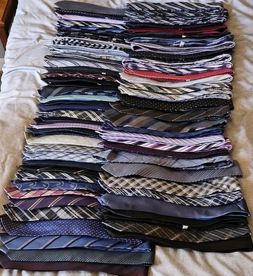 DKNY Men's Ties Lot, mostly 100% silk.