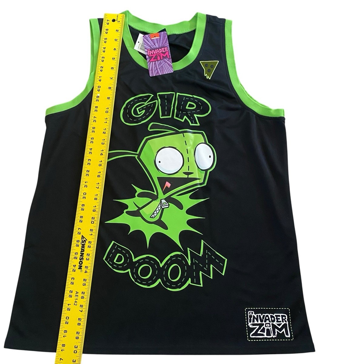 新品　インベーダー ジム　 INVADER ZIM  タンクトップ Invader Zim Gir Doom Basketball Jersey Size Large NEW | eBay