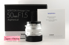 Voigtlander Nokton Vintage Line 50mm F/1.5 II VM MC Leica M Silver US Stock New