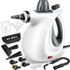 Pressurized Handheld Multi-Surface Natural Steam Cleaner with 12 pcs Accessories