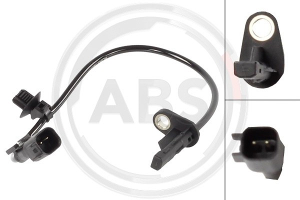 ABS Sensor Raddrehzahl A.B.S. 33014 FüR Ford Transit V363 FCD FDD FED FFD Bus-image