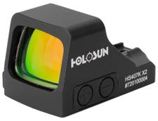 Holosun HS407KX2 HS407K X2 Black Anodized 0.58 x 0.77 6 MOA Red Dot Reticle