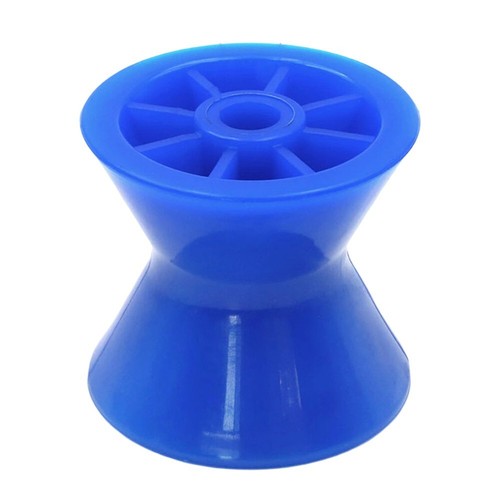 4PCS Rouleaux Oscillants Nervurés Marin 108x75x19mm Bleu PP - Pour Remorque Yacht Bateau