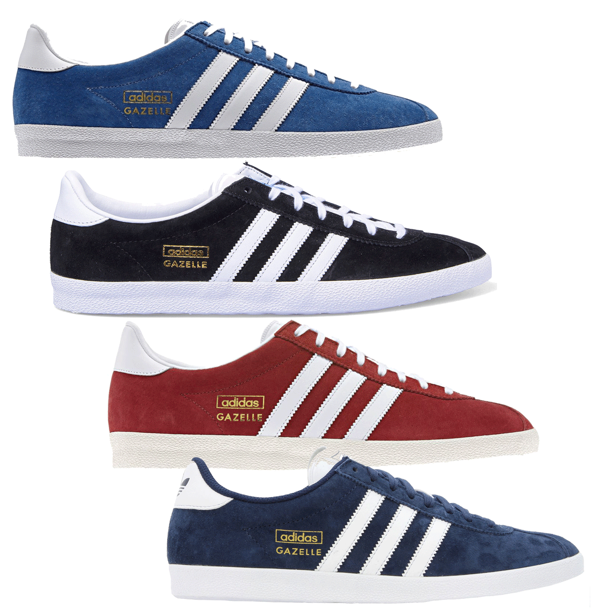 Adidas Originali Gazzella " Og " Sportive Uomo 4 Colori Nuovo in The Box Adidas Originali Gazzella