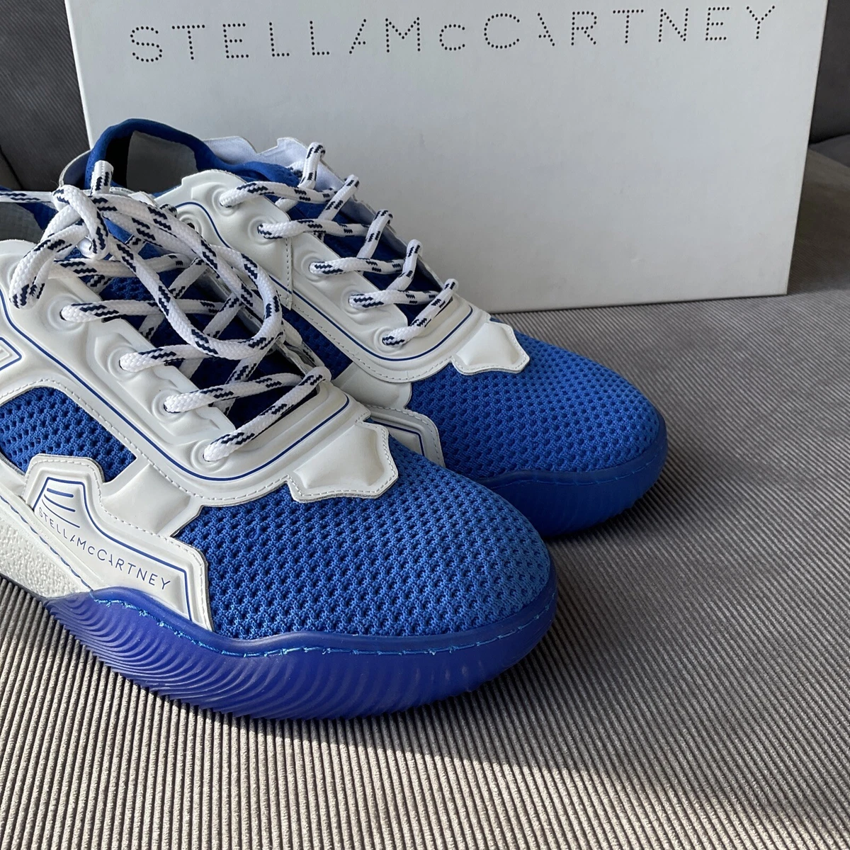 Stella McCartney Sneaker Tess Gomma White Blue Size 41/ 8 Stella McCartney Sneaker Tess Gomma White Blue Size 41/ 8