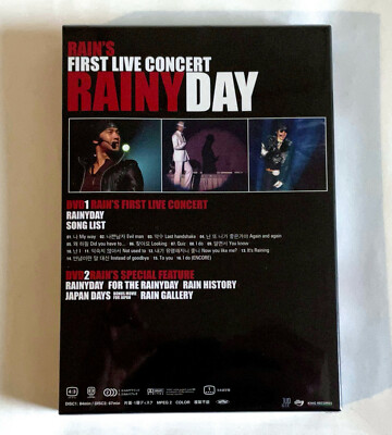 ミュージック RAIN LIVEDVD RAIN Bi First Live Concert Rainy Day 2005 JAPAN 2 DVD BOX w