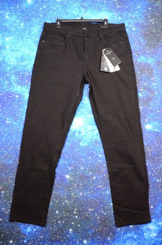 The Perfect Jeans NYC Jeans Mens 38X34 Black Denim Stretch Athletic Fit Straight
