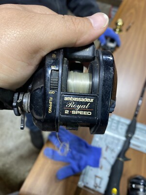 89 Vintage ABU Garcia AMBASSADEUR Royal 2-Speed UltraCast baitcasting reel-NM  | eBay