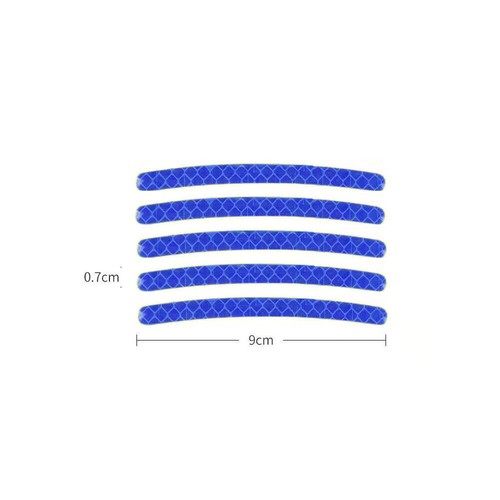 20x Reflective Car Wheel Tape Safety Strip Protective Film Sticker Warning Decal - Foto 6 di 6
