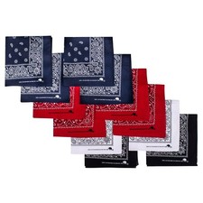 Bandanas 100 cotton since 1898-12 Pack Assorted Basic