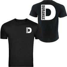 Duramax Big D Design T-shirt Unisex Black Color Front Back S - 5xl