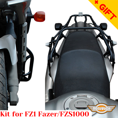 For Yamaha FZ1 Fazer Crash bars Rack luggage system Kit for FZS