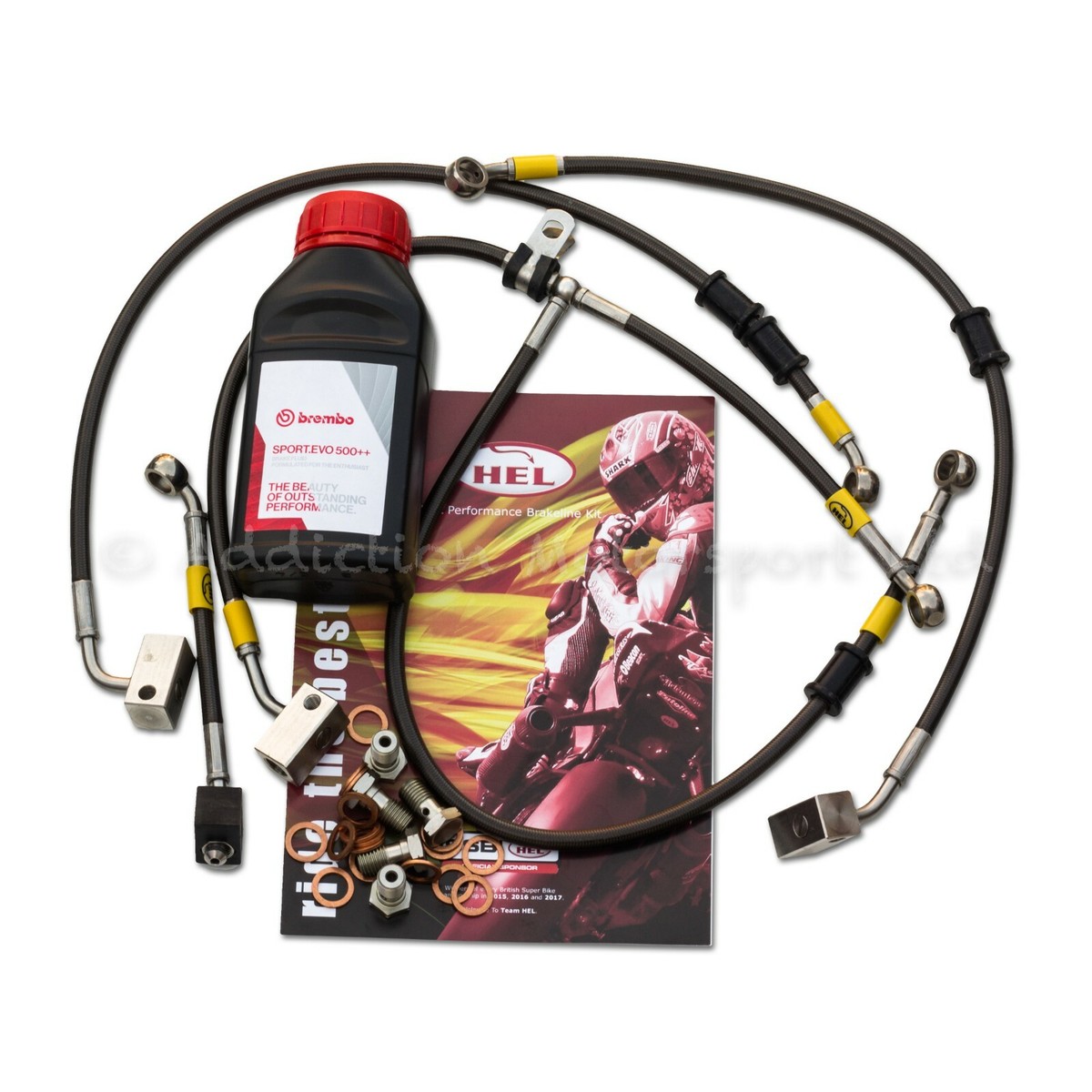 Honda CBR1000RR ABS 09-16 Front and Rear Brake Lines Hel