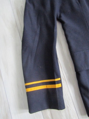 Vintage 1950's Woolfolk Detroit Blue Wool Blend Band Jacket Size 40 - Picture 5 of 11