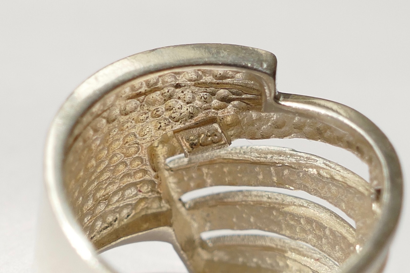 Ring Designer Ring Simple, Timeless 925 Silver Vi… - image 4