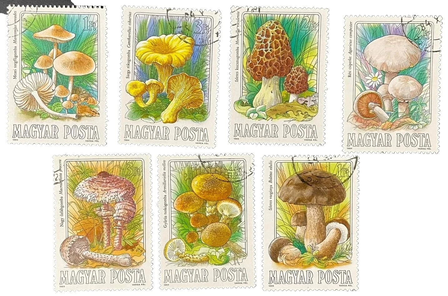 Plants Used Hungarian Stamps
