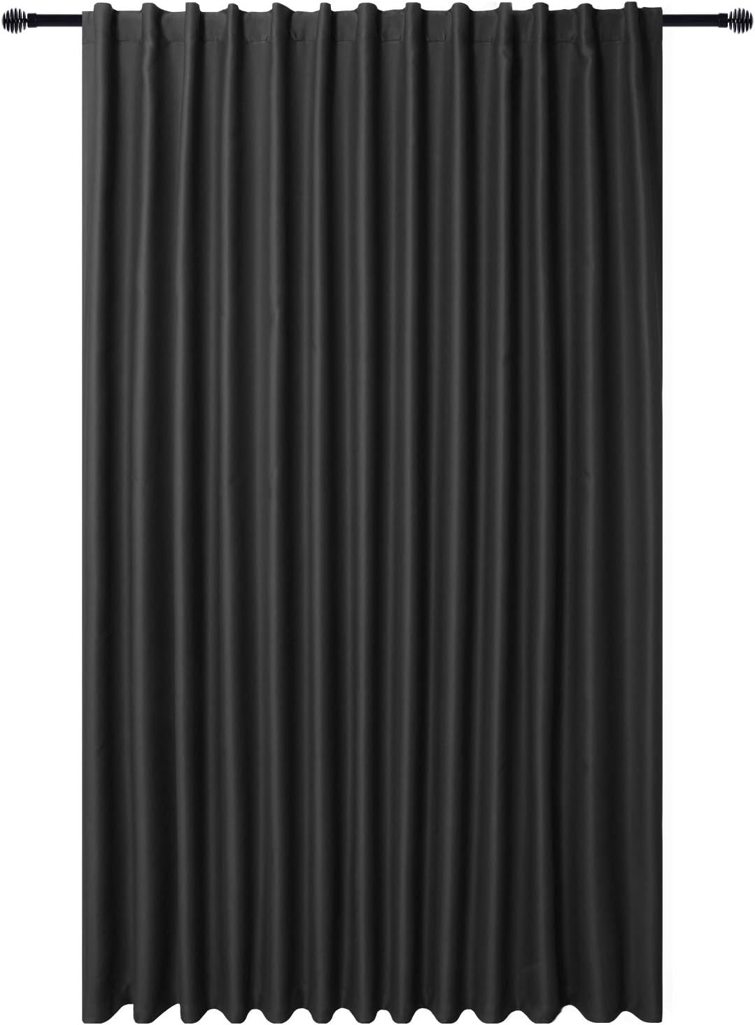 DWCN Patio Sliding Door Curtains Extra Wide Curtains for Glass Door, Black eBay