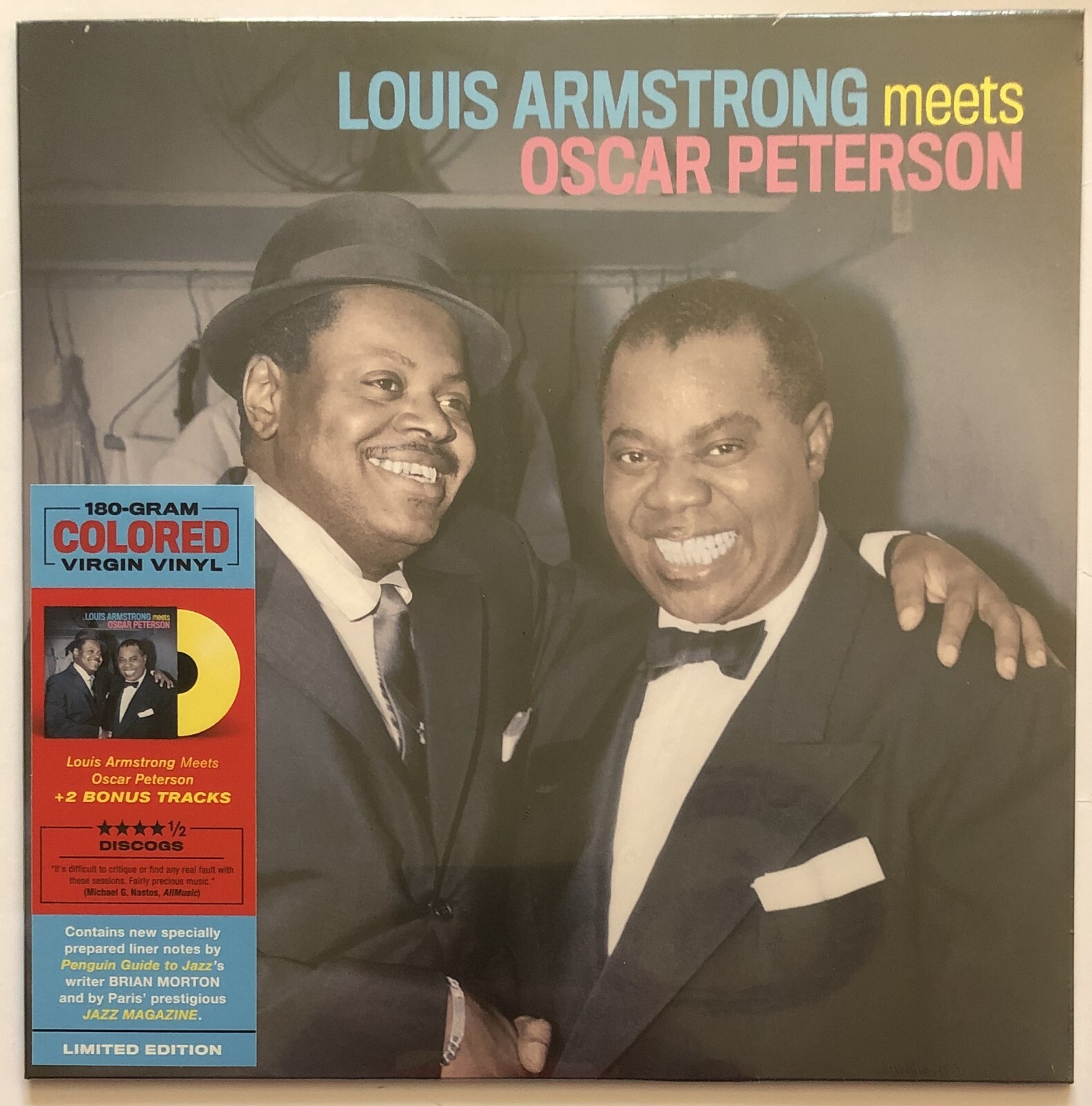 Louis Armstrong Meets Oscar Peterson Yellow Vinyl Record New 8436563182990
