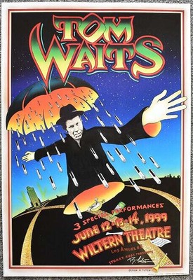 Tom Waits Concert Poster Los Angeles 1999 Randy Tuten Signed | eBay