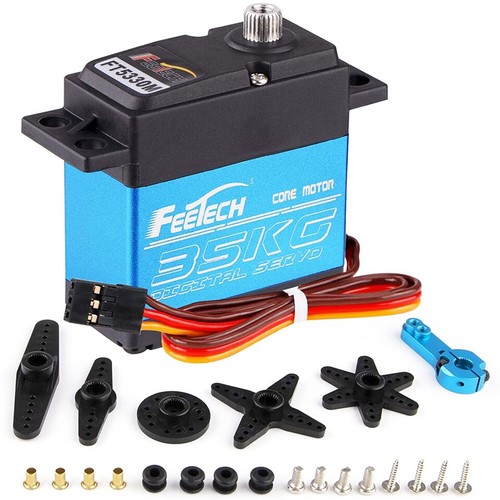 2er Pack 35kg 180° Metall Getriebe Digital Servo HIGH DREHMOMENT & GESCHWINDIGKEIT RC LKW Boot Servo - Bild 8 von 14