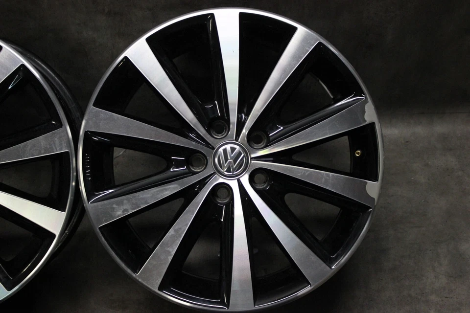 Original VW Polo 6R Portago Jantes en Alliage 7J X 16 Pouces Et 46 6R0601025N - Photo 2/4