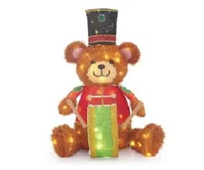 Winter Wonder Lane 30" LED Soldier Bear & Drum