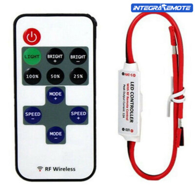 RF Wireless Remote Switch Controller Dimmer Control DC 12V For LED Strip Light