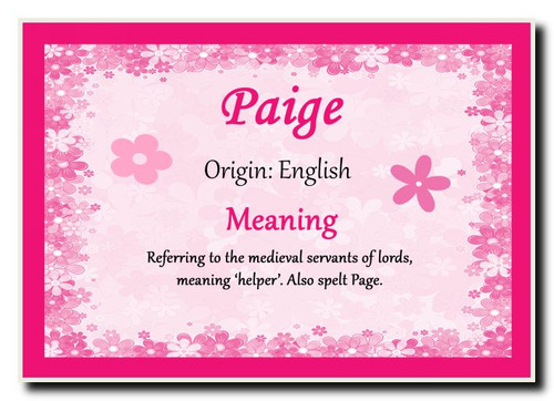 Paige Personalised Name Meaning Jumbo Magnet EBay