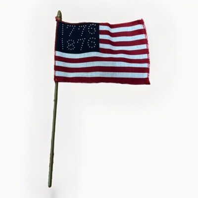 New Old Stock RARE And Vintage The Centennial Flag 5.5 x4  American Parade Flag