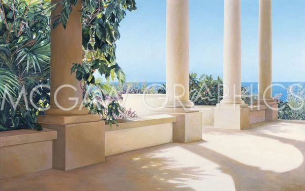 Island Columns Sea House, Alice Dalton Brown, Wall Decor Art Print 13" x 19 - Image 2 of 2