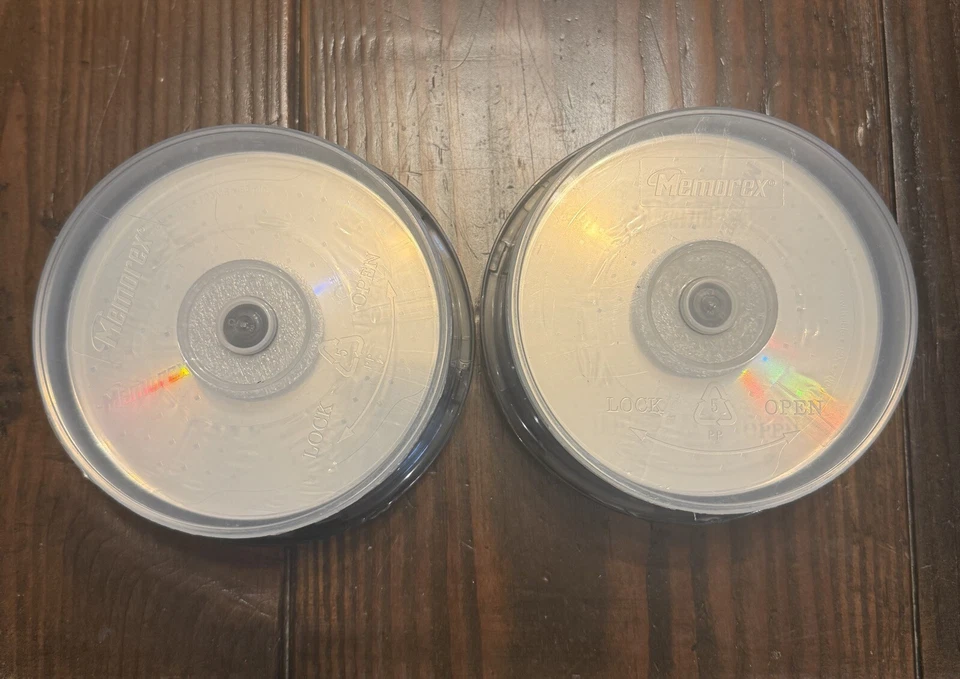 全新 批量 2 件 MEMOREX 25 包 高速 CD-RW 12x 700MB 80 分钟 密封主轴 — 第 3/4 张图片